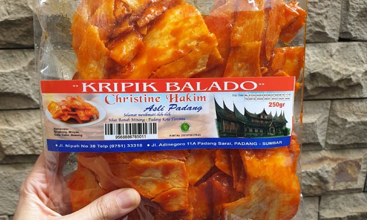 Kripik Balado Christine Hakim, Sumber: shopee.co.id
